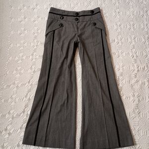 Anthropologie Gray Wide Leg Pants